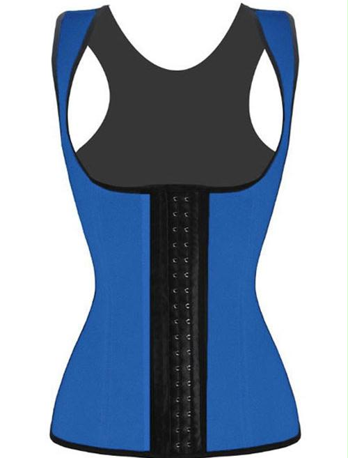 4 Steel Bones Latex Corset Girdle Vest Waist Cincher Body Shaper