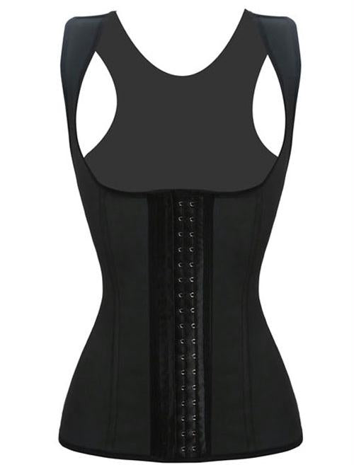 4 Steel Bones Latex Corset Girdle Vest Waist Cincher Body Shaper